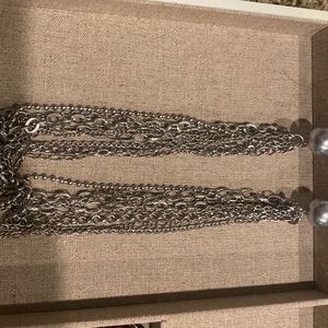 Long Silver Necklace